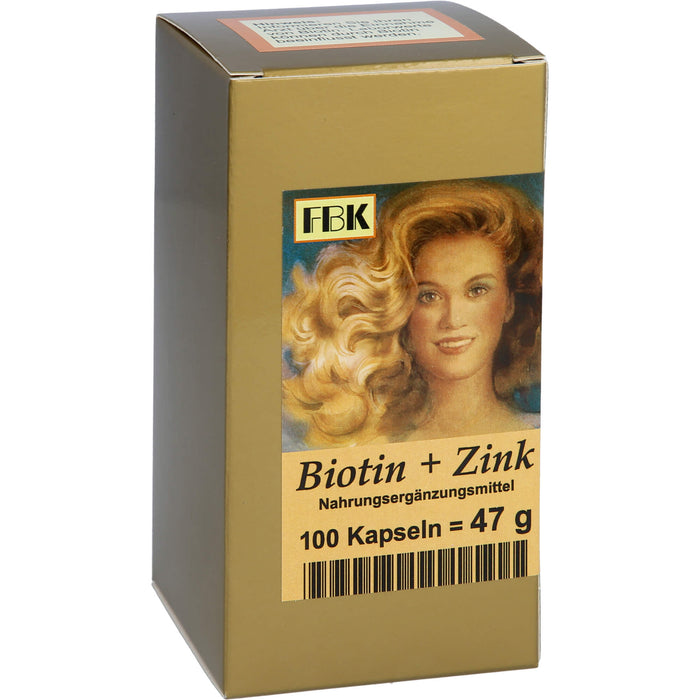 Biotin + Zink Haarkapseln, 100 St KAP