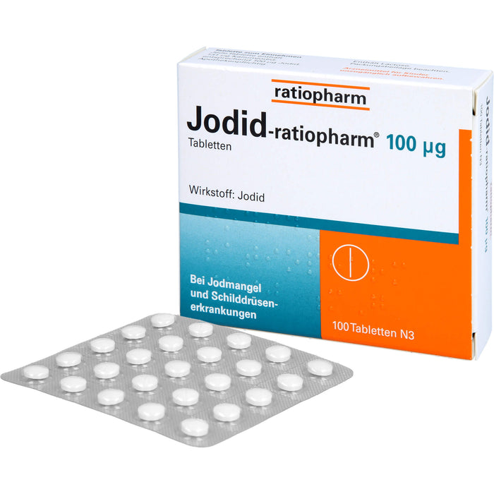 Jodid-ratiopharm 100 µg Tabletten, 100 St. Tabletten