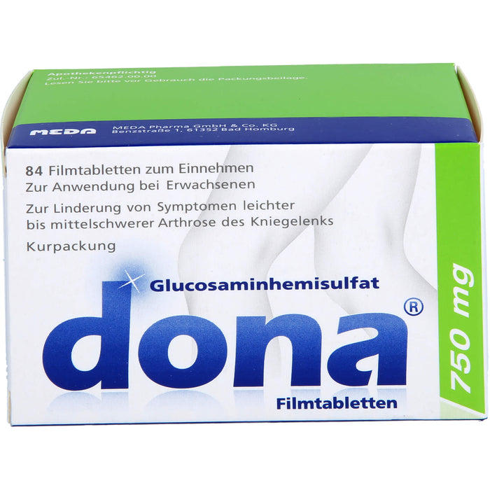 dona 750 mg Tabletten bei Arthrose des Kniegelenks, 84 pcs. Tablets