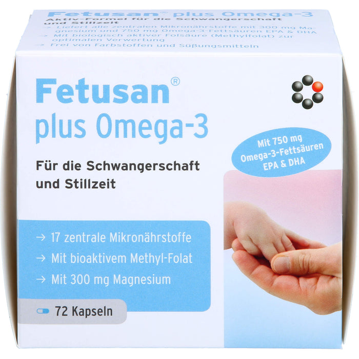 Fetusan plus Omega-3 Kapseln für Schwangerschaft und Stillzeit, 72 pcs. Capsules