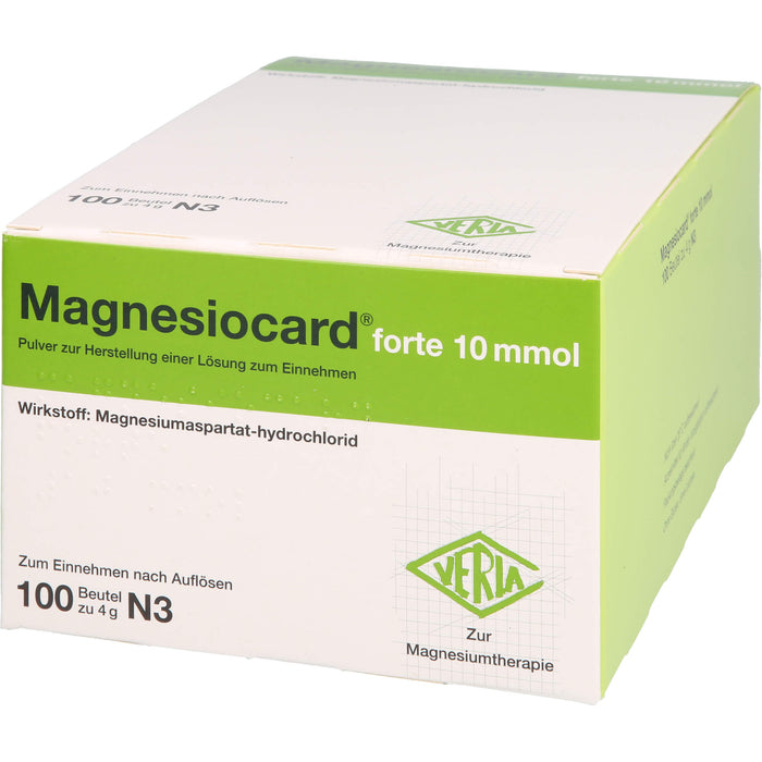 Magnesiocard forte 10 mmol, Pulver zur Herstellung einer Lösung zum Einnehmen, 100 St PLE