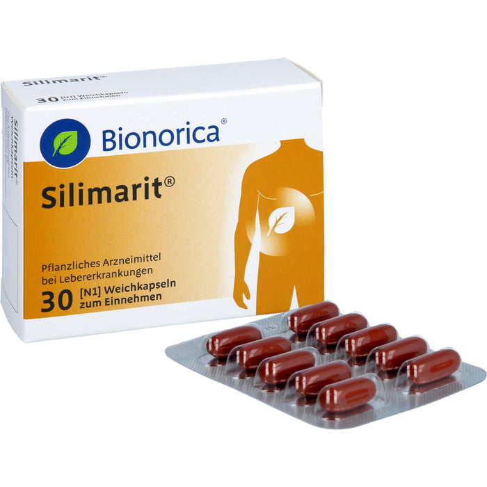 Silimarit Weichkapseln bei Lebererkrankungen, 30 pc Capsules