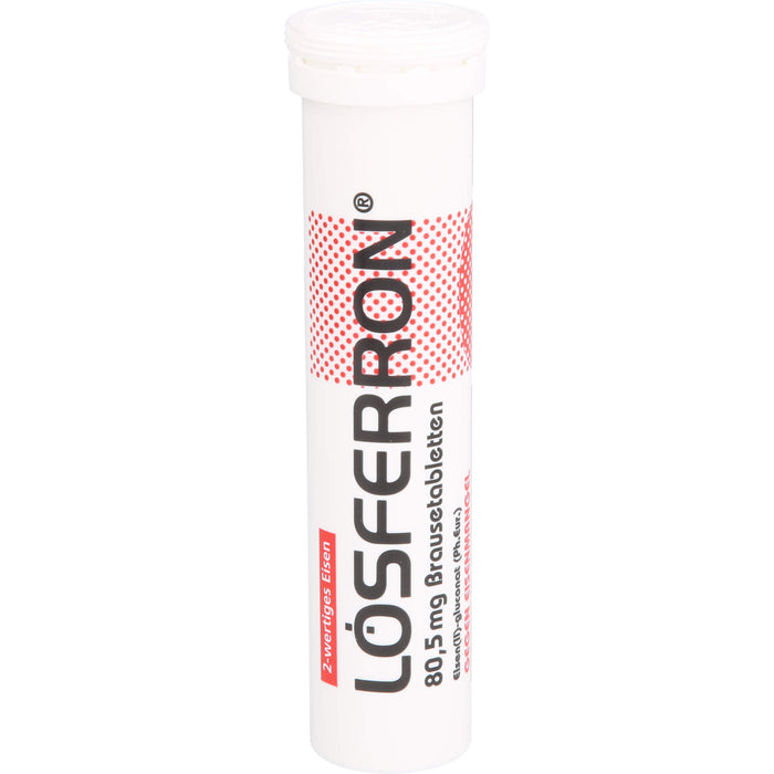 LÖSFERRON Brausetabletten gegen Eisenmangel, 100 pc Tablettes