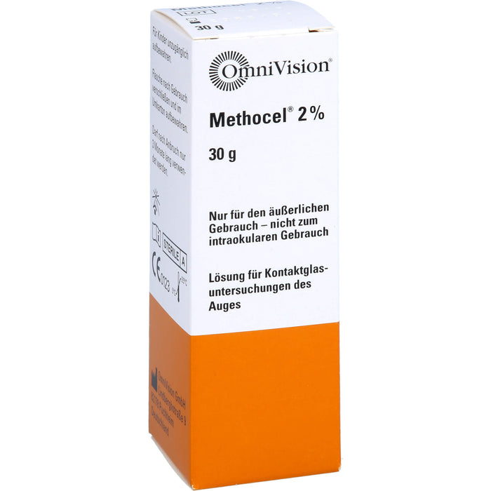 OmniVision Methocel 2% Lösung für Kontaktglasuntersuchungen des Auges, 30 g Solution