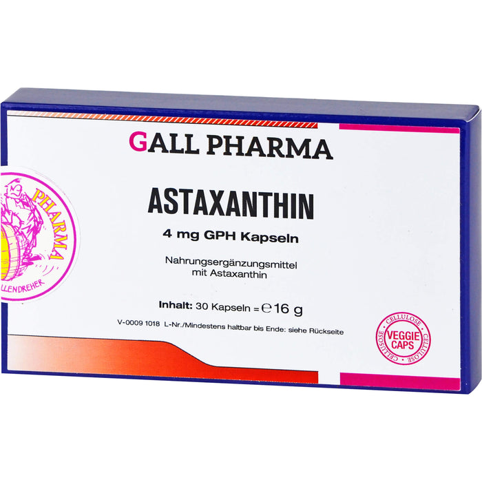 GALL PHARMA Astaxanthin 4 mg GPH Kapseln, 30 pcs. Capsules