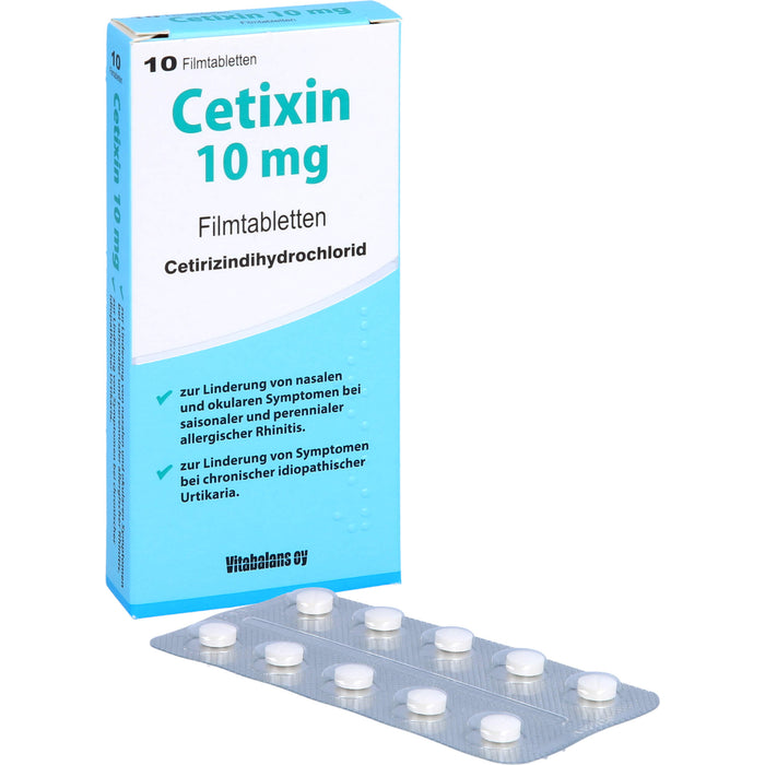 Cetixin 10 mg Filmtabletten bei Allergien, 10 pc Tablettes