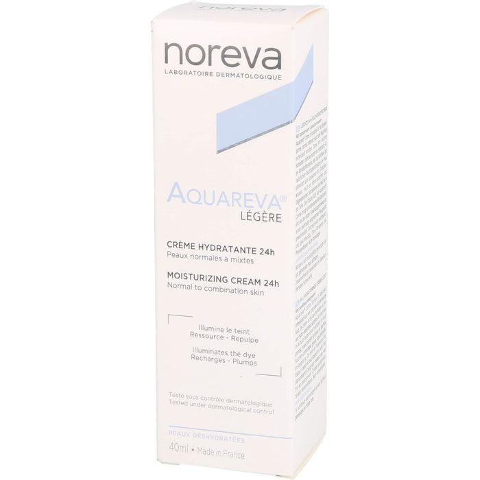 noreva Aquareva Feuchtigkeitscreme 24h, 40 ml Creme