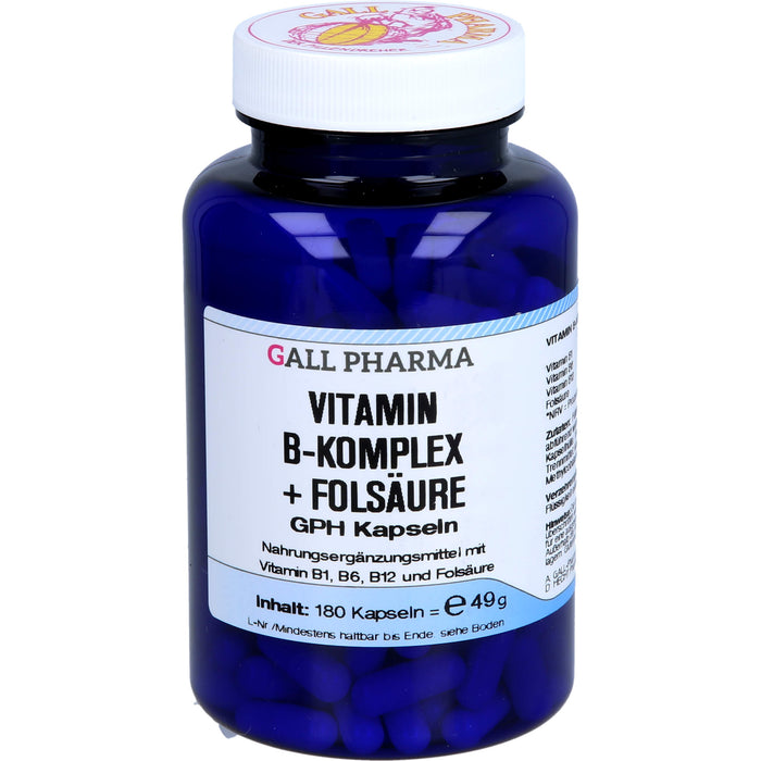 VITAMIN B-KOMPLEX+FOLSÄURE GPH, 180 St KAP