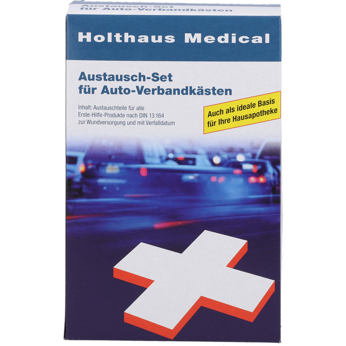 Holthaus Medical Austausch-Set für Auto-Verbandkästen für DIN 13164 Kfz, 1 pcs. Box