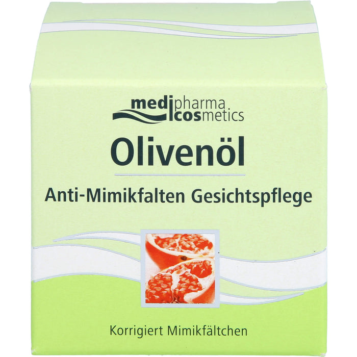 medipharma cosmetics Olivenöl Anti-Mimikfalten Gesichtspflege, 50 ml Crème