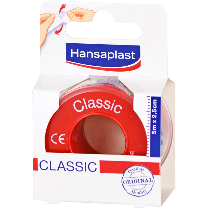 Hansaplast Classic Fixierpflaster 5 m x 2,5 cm, 1 St. Pflaster