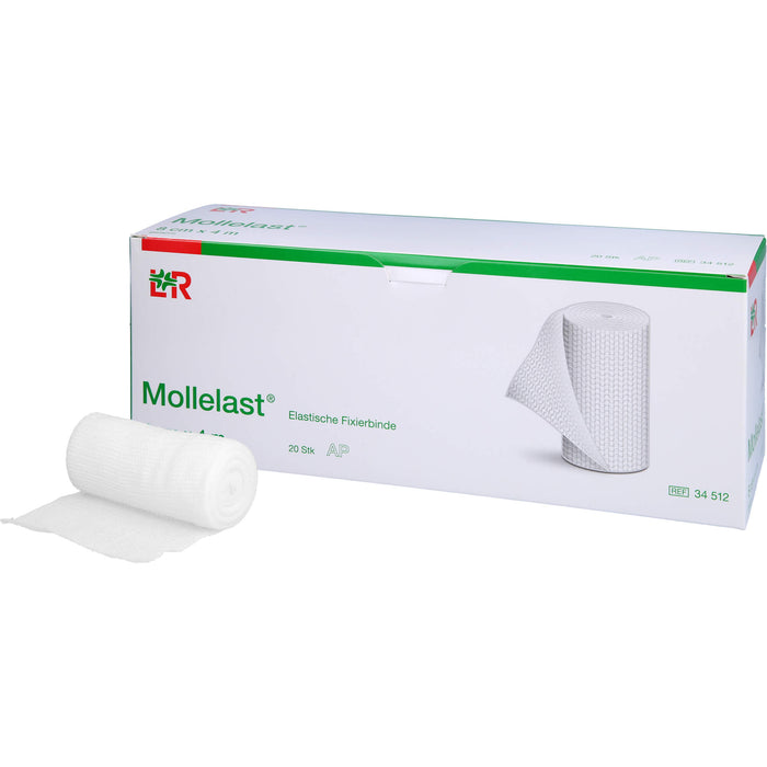 Mollelast Elastische Fixierbinde 8 cm x 4 m, 20 pc Bandage