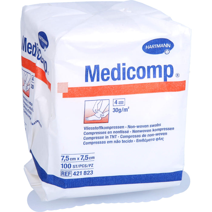 MEDICOMP UNSTERIL7,5X7,5CM, 100 St KOM