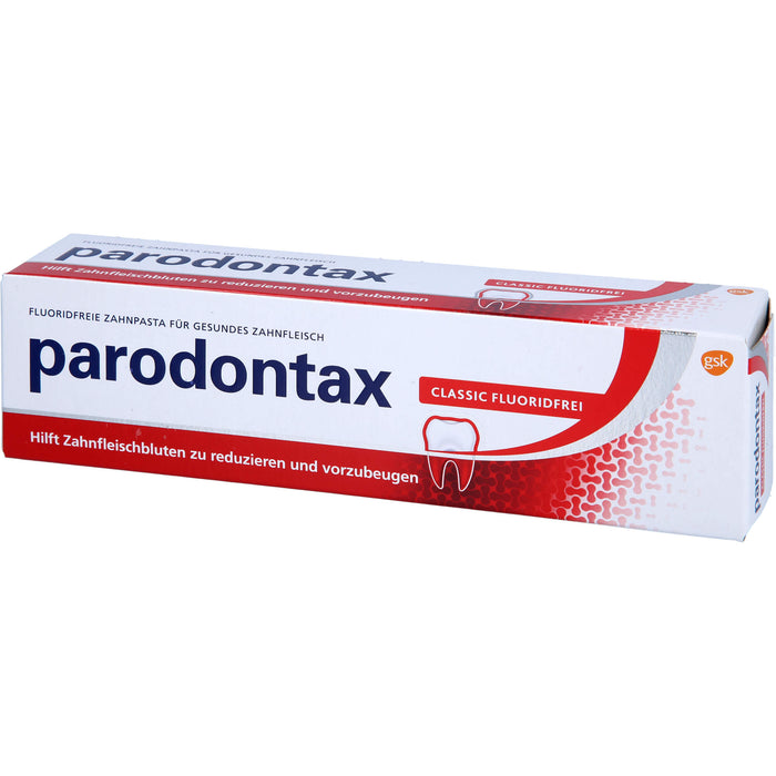 parodontax Classic fluoridfreie Zahnpasta für gesundes Zahnfleisch, 75 ml Toothpaste