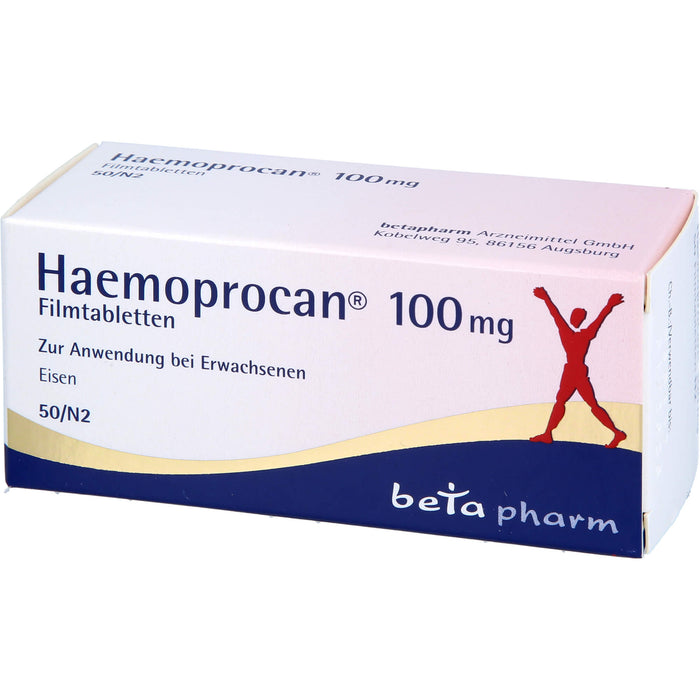 Haemoprocan 100 mg, Filmtabletten, 50 St FTA