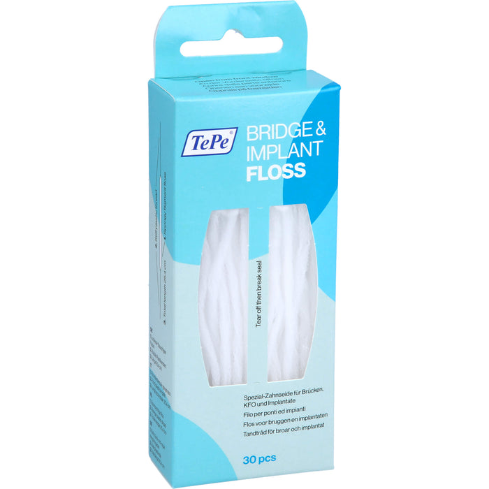 TePe Bridge & Implant Floss Spezial-Zahnseide für Brücken und Implantate, 1 pcs. Floss