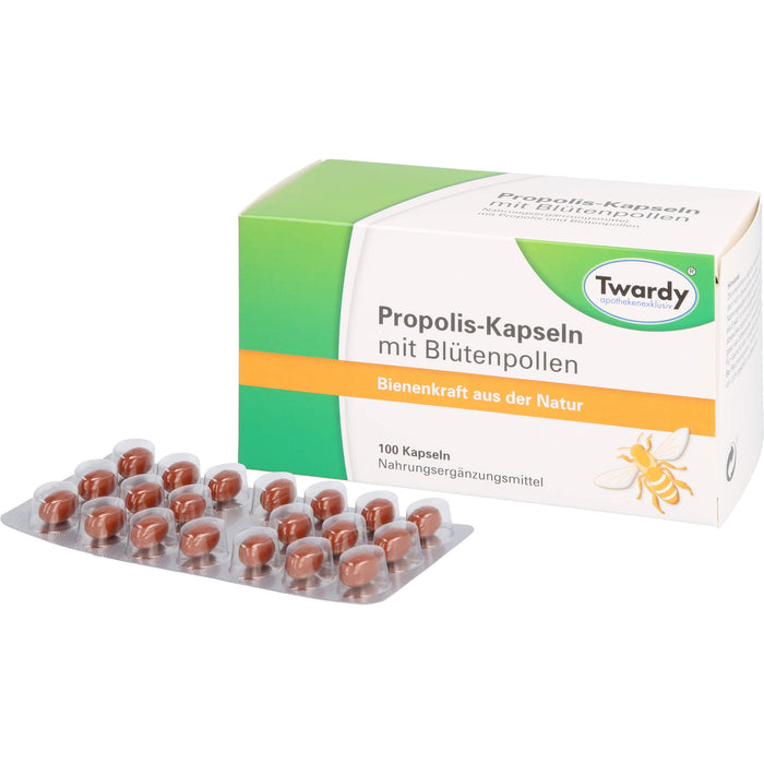 Twardy Propolis-Kapseln mit Blütenpollen, 100 St. Kapseln