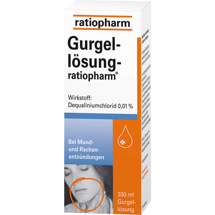 Gurgellösung-ratiopharm bei Mund- und Rachenentzündungen, 200 ml Solution