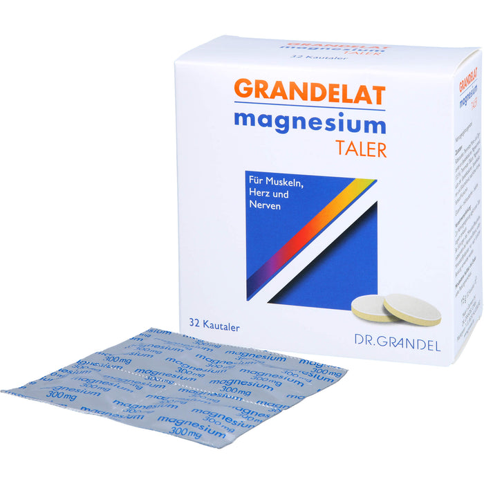 GRANDELAT Magnesium Taler 300 mg, 32 pc Tablettes