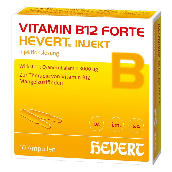 Vitamin B12 forte Hevert injekt bei Vitamin B12-Mangel, 10 St. Ampullen