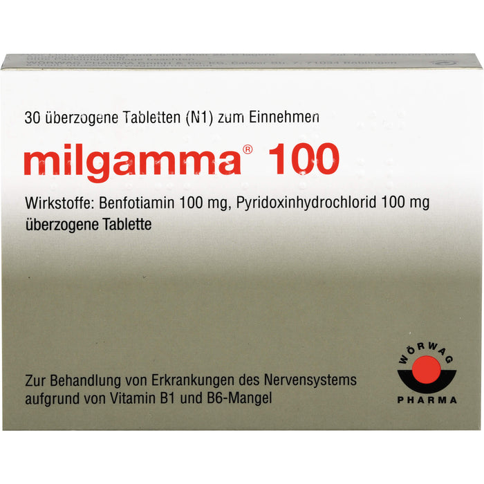 milgamma 100 Tabletten, 30 pc Tablettes