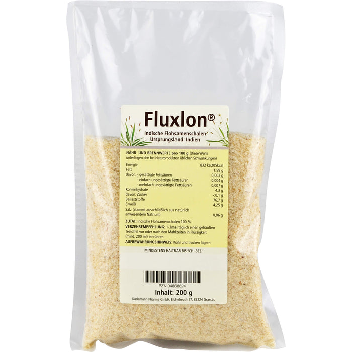 Fluxlon Indische Flohsamenschalen, 200 g Powder