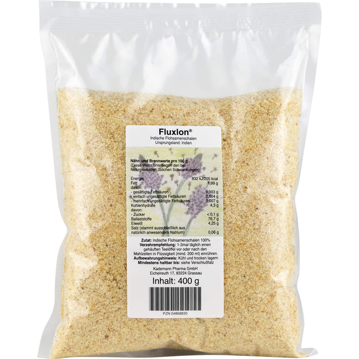 Fluxlon Indische Flohsamenschalen, 400 g Pulver