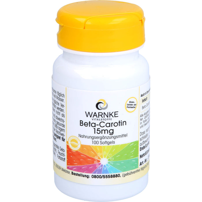 Warnke Beta-Carotin 15 mg Kapseln, 100 pc Capsules