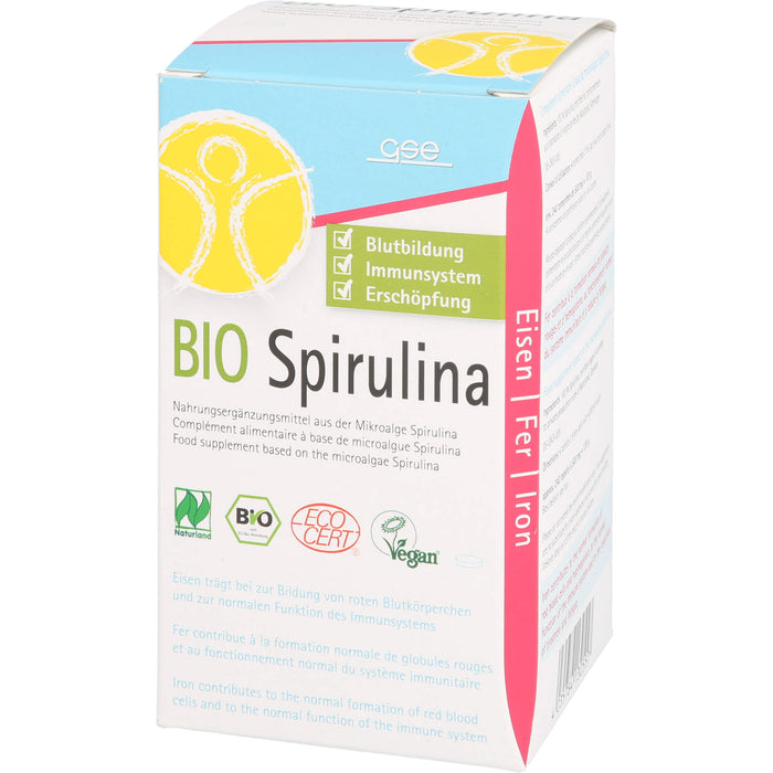 GSE Spirulina 500mg Bio Naturland, 240 St. Tabletten