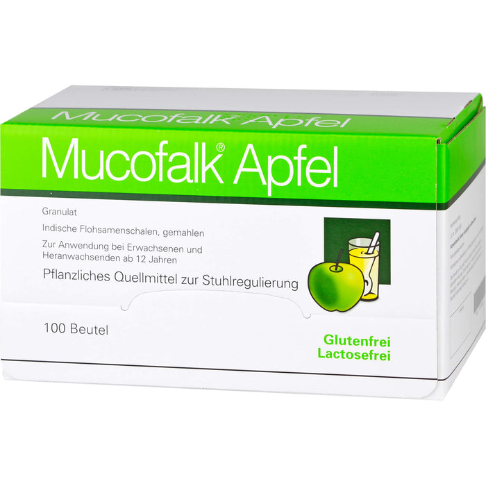 Mucofalk Apfel Granulat Quellmittel zur Stuhlregulierung, 100 pc Sachets