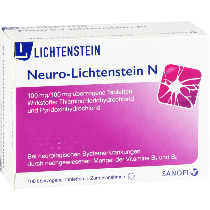 Zentiva Neuro-Lichtenstein N überzogene Tabletten, 100 pcs. Tablets