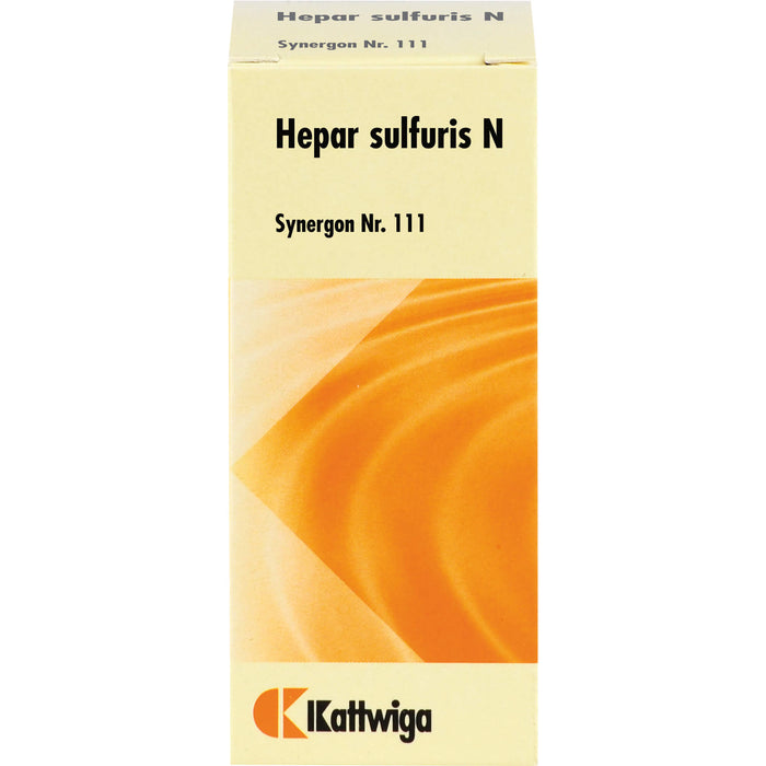 Kattwiga Synergon Nr. 111 Hepar sulfuris N Tabletten, 100 pc Tablettes