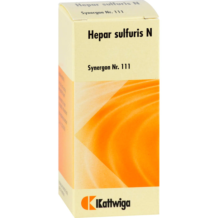 Kattwiga Synergon Nr. 111 Hepar sulfuris N Tabletten, 100 pc Tablettes