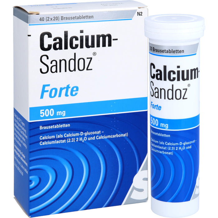 Calcium-Sandoz forte Brausetabletten, 40 pc Tablettes