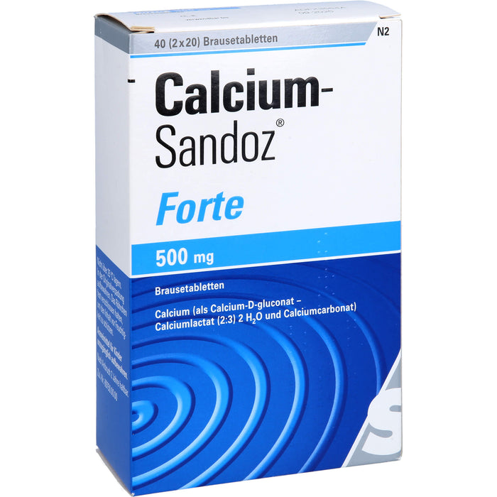 Calcium-Sandoz forte Brausetabletten, 40 pcs. Tablets