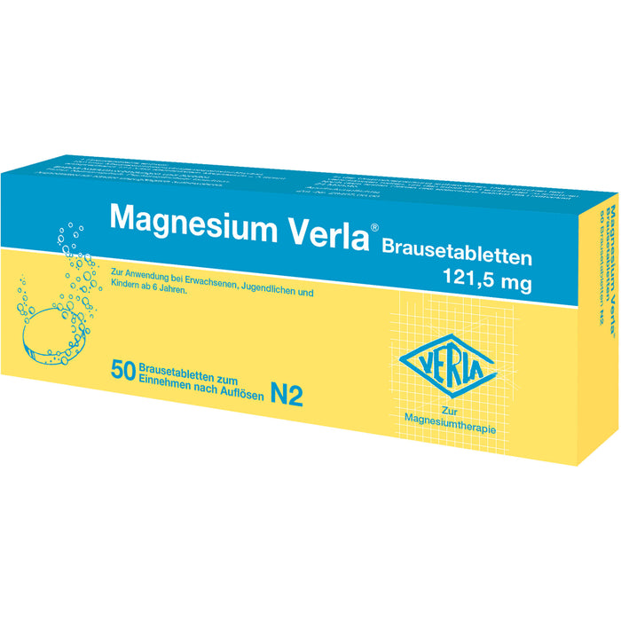 Magnesium Verla 121,5 mg Brausetabletten, 50 pc Tablettes