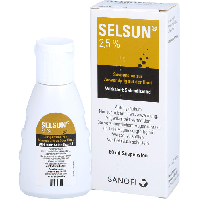 SELSUN 2,5 %, Suspension zur Anwendung auf der Haut, 60 ml Solution