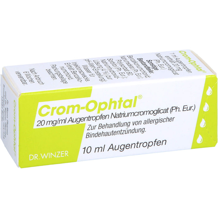 Crom-Ophtal, 20 mg/ml Augentropfen, Lösung, 10 ml Solution