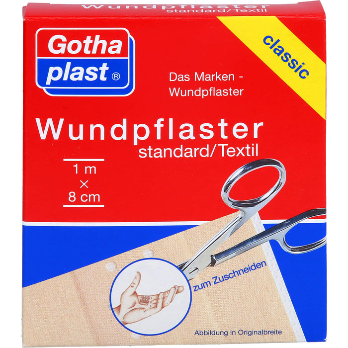 GOTHAPLAST WUNDPFLASTER STANDARD 1MX8CM GESCHNITTE, 1 St PFL