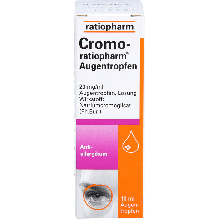 Cromo-ratiopharm Augentropfen Antiallergikum, 10 ml Lösung