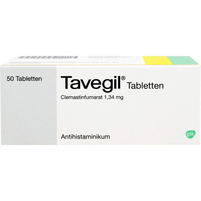 Tavegil Tabletten Antihistaminikum Reimport Kohlpharma, 50 St. Tabletten