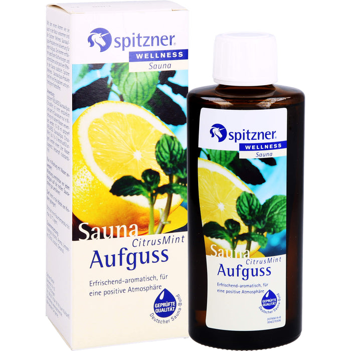 Spitzner Saunaaufguss CitrusMint Wellness, 190 ml Konzentrat