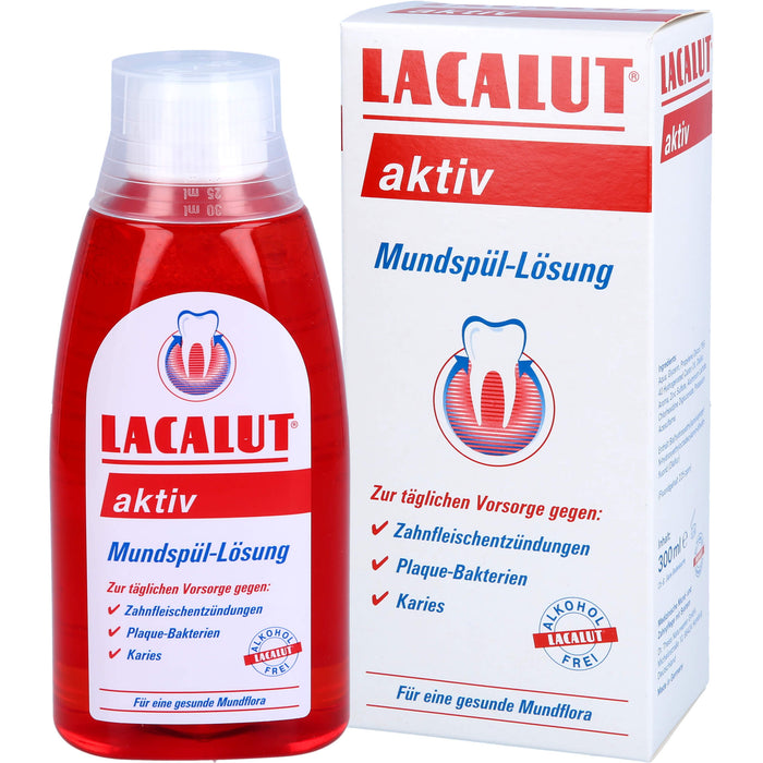 Lacalut aktiv Mundspüllösung, 300 ml Lösung