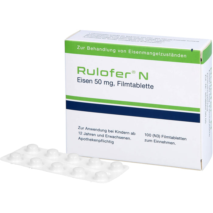 Rulofer N Eisen, 50 mg, Filmtablette, 100 St FTA