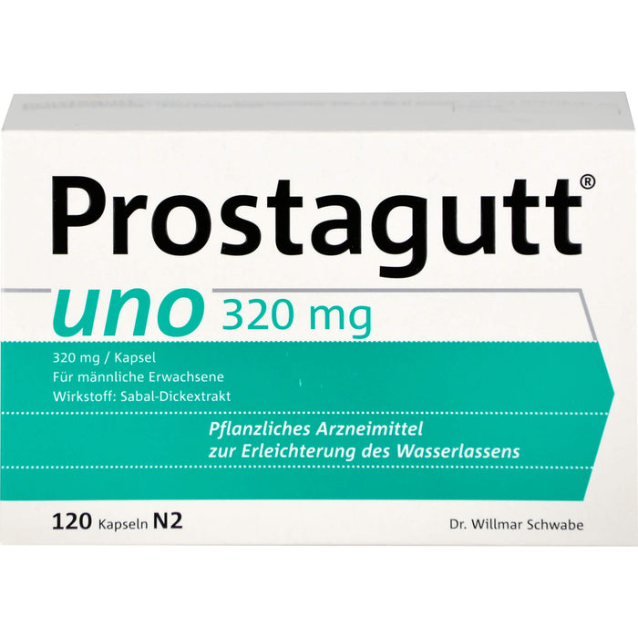 Prostagutt uno Kapseln zur Erleichterung des Wasserlassens, 120 pcs. Capsules