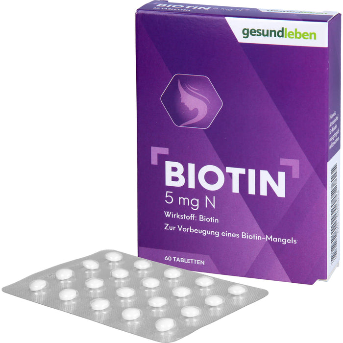 gesund leben Biotin 5 mg N, 60 St TAB