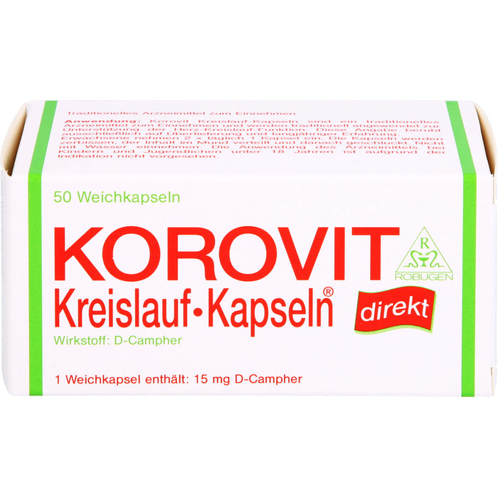 Korovit Kreislauf-Kapseln bei hypotonen Kreislaufstörungen, 50 pc Capsules