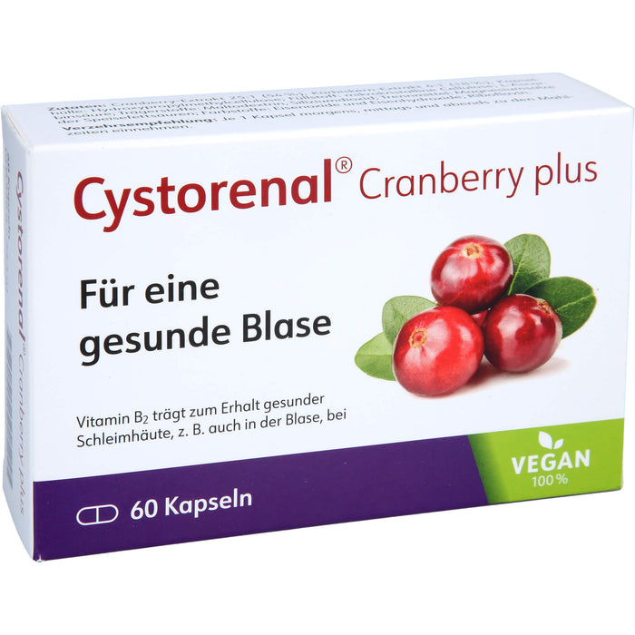 Cystorenal Cranberry plus Kapseln zum Erhalt einer gesunden Blase, 60 pc Capsules