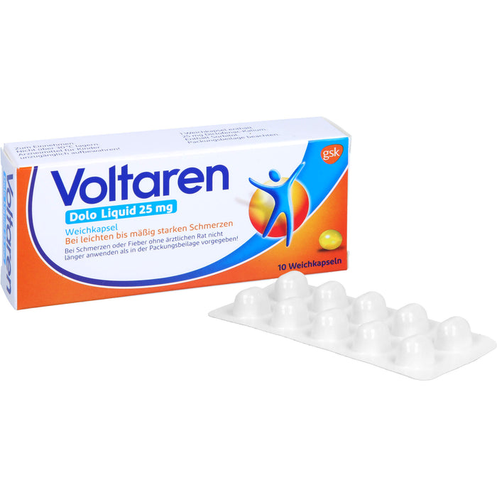 Voltaren Dolo Liquid 25 mg Weichkapseln, 10 St. Kapseln