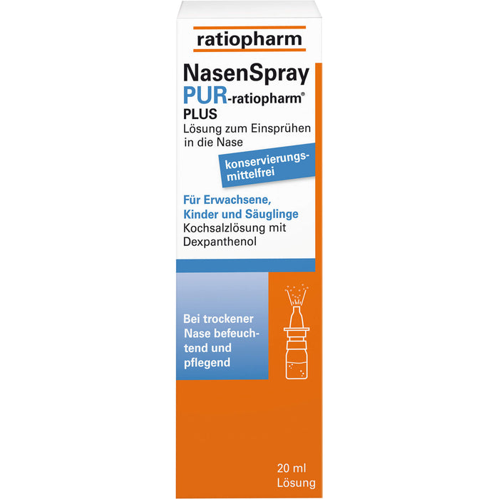 Nasenspray PUR-ratiopharm PLUS, 20 ml Solution